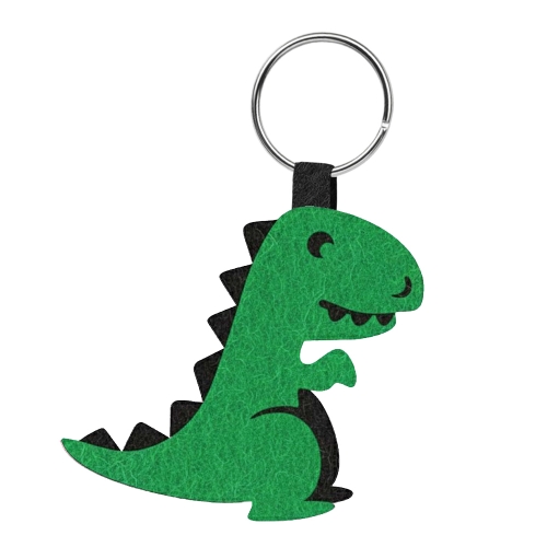 BRELOK DINOZAUR FILCOWY ZIELONY