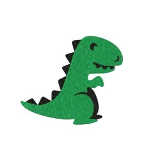 EMBLEMAT DINOZAUR FILCOWY ZIELONY 6,5x6cm