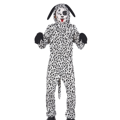 STRÓJ KOMBINEZON PIESEK DALMATYŃCZYK BIAŁO-CZARNY 95-105