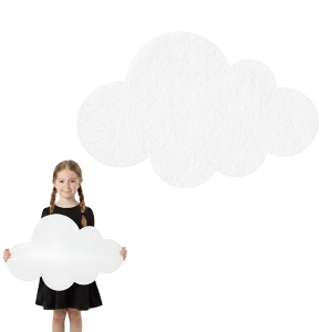 MAXI FRONT CHMURKA FILCOWY BIAŁY 55x36cm