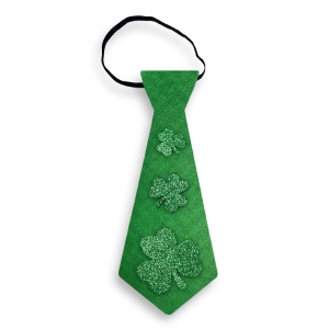 KRAWAT ŚWIĘTEGO PATRYKA KONICZYNKI CIEMNOZIELONY