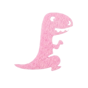 FRONT DINOZAUR FILCOWY RÓŻOWY 6,5x6cm