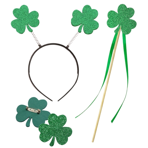 ZESTAW ŚWIĘTEGO PATRYKA ZIELONY 3el