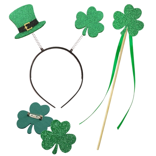 ZESTAW ŚWIĘTEGO PATRYKA ZIELONY 3el
