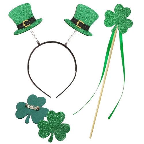 ZESTAW ŚWIĘTEGO PATRYKA ZIELONY 3el