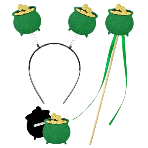 ZESTAW ŚWIĘTEGO PATRYKA ZIELONY 3el