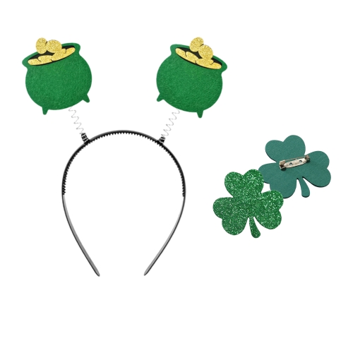 ZESTAW ŚWIĘTEGO PATRYKA ZIELONY 2el