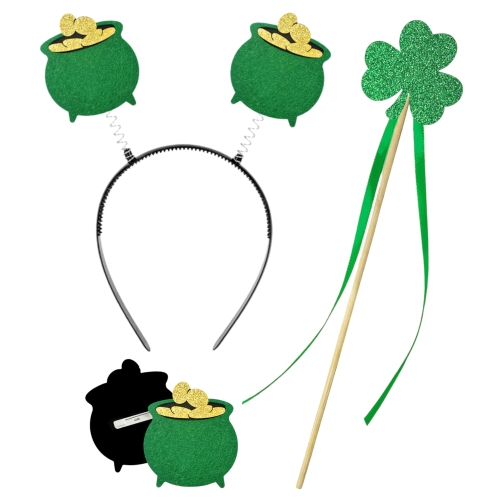 ZESTAW ŚWIĘTEGO PATRYKA ZIELONY 3el