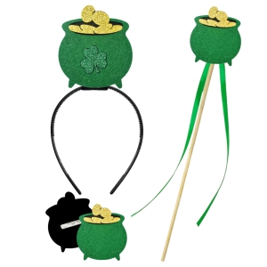 ZESTAW ŚWIĘTEGO PATRYKA ZIELONY 3el