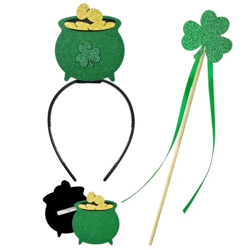 ZESTAW ŚWIĘTEGO PATRYKA ZIELONY 3el