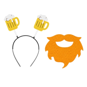 ZESTAW ŚWIĘTEGO PATRYKA ŻÓŁTO-RUDY 2el