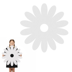 MAXI FRONT KWIATEK FILCOWY BIAŁY 36x36cm