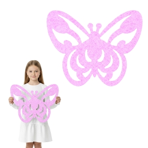 MAXI FRONT MOTYLEK FILCOWY RÓŻOWY 45x36cm