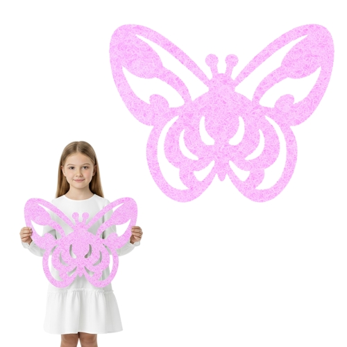 MAXI FRONT MOTYLEK FILCOWY RÓŻOWY XXXcm