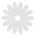 MAXI FRONT KWIATEK FILCOWY BIAŁY 36x36cm