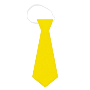 KRAWAT FILCOWY ŻÓŁTY