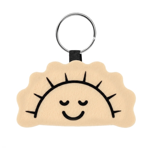 BRELOK PIEROŻEK FILCOWY BEŻOWY