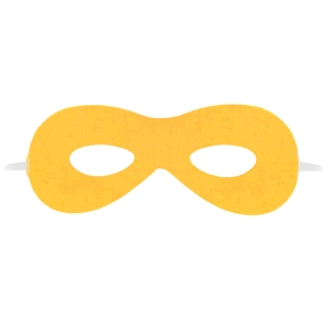 MASKA SUPERBOHATER FILCOWA ZŁOTOŻÓŁTA