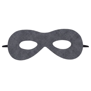 MASKA SUPERBOHATER FILCOWA GRAFITOWA