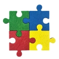 OPASKA PUZZLE FILCOWA KOLOROWA