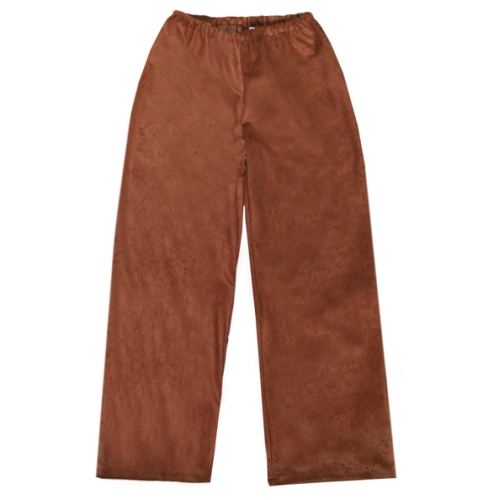 SPODNIE DŁUGIE WELUROWE BRĄZOWE 134-140