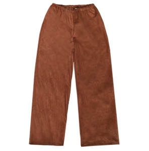 SPODNIE DŁUGIE WELUROWE BRĄZOWE 146-158