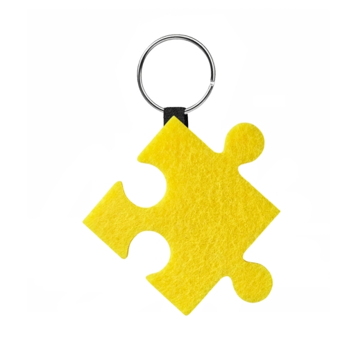 BRELOK PUZZELEK FILCOWY ŻÓŁTY 5,5cm