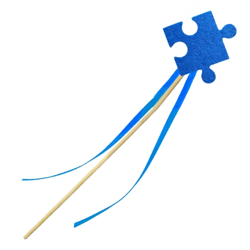 RÓŻDŻKA PUZZELEK FILCOWA NIEBIESKA