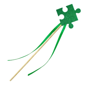 RÓŻDŻKA PUZZELEK FILCOWA ZIELONA