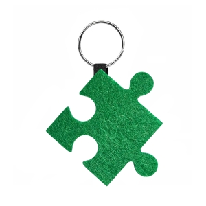 BRELOK PUZZELEK FILCOWY ZIELONY 5,5cm