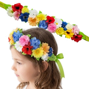 WIANEK OPASKA WIOSNA KWIATY SZEROKI KOLOROWY