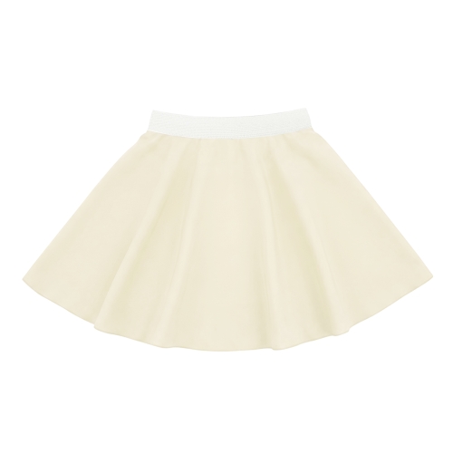 SPÓDNICZKA PONGEE ECRU S/M