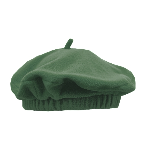 BERET DZIECIĘCY Z ANTENKĄ POLAROWY CIEMNOZIELONY