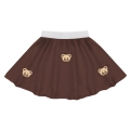 SPÓDNICZKA MIŚ PONGEE BRĄZOWA S/M