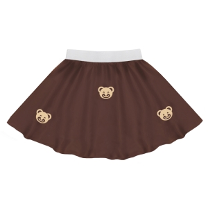 SPÓDNICZKA MIŚ PONGEE BRĄZOWA XL