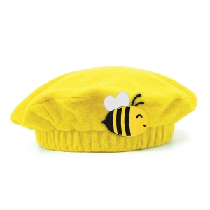 BERET PSZCZÓŁKA POLAROWY ŻÓŁTY