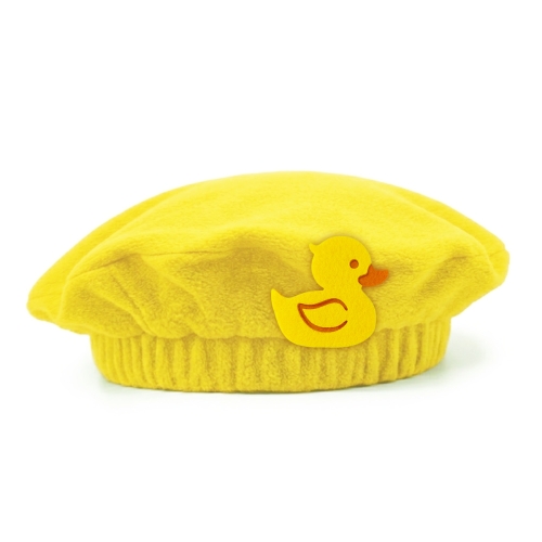 BERET KACZUSZKA POLAROWY ŻÓŁTY