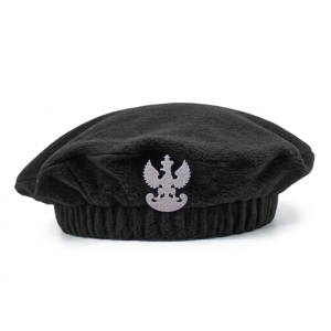 BERET WOJSKOWY ORZEŁEK POLAROWY CZARNY