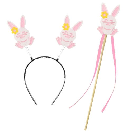 ZESTAW KRÓLICZEK BIAŁO-RÓŻOWY 2el