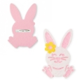 ZESTAW KRÓLICZEK BIAŁO-RÓŻOWY 3el