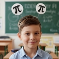 OPASKA LICZBA PI FILCOWA BIAŁO-CZARNA