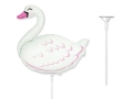 BALON ŁABĘDŹ BIAŁY 14'' 36cm + PATYK