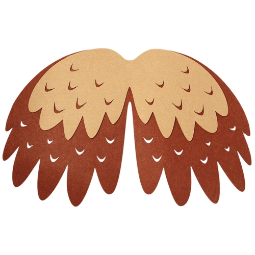 STRÓJ PELERYNA SOWA JASNOBRĄZOWY 58x40cm