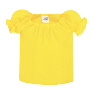 BLUZKA DZIEWCZYNKA PONGEE ŻÓŁTA 146-158