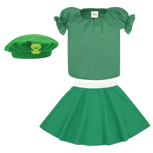 ZESTAW ŻABKA ZIELONY 116-128 3el