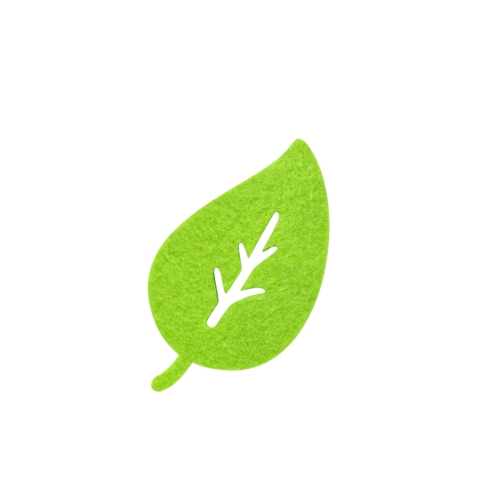 FRONT LIŚĆ BUKU MAŁY JASNOZIELONY 4x3,5cm