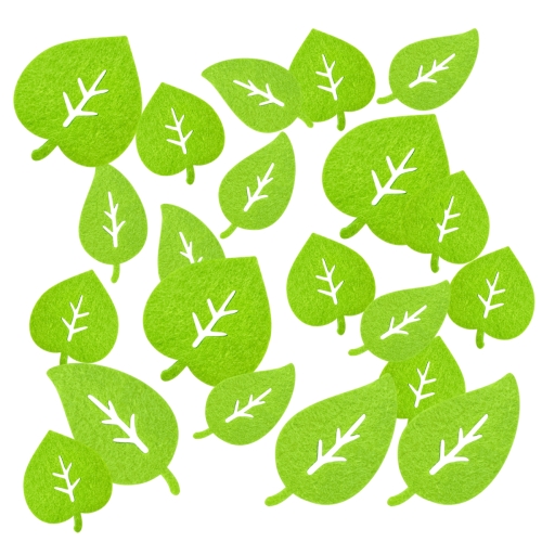 ZESTAW LIŚCI WIOSENNYCH JANOZIELONY MIX 24szt