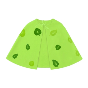 PELERYNA LIŚCIE WIOSENNE PONGEE MIX JASNOZIELONA 98-110