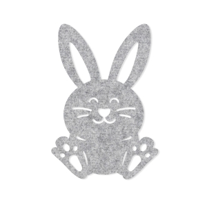 FRONT KRÓLICZEK FILCOWY SZARY 7,5cm