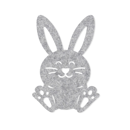 FRONT KRÓLICZEK FILCOWY SZARY 7,5cm